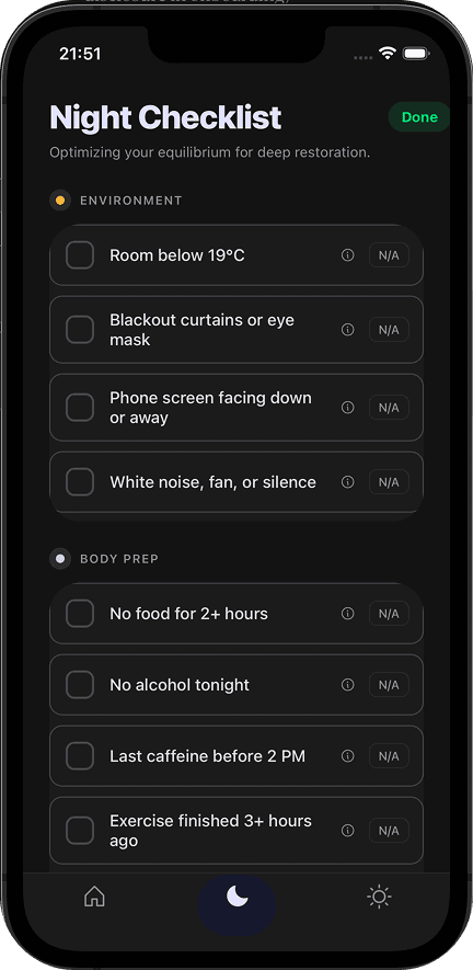 Dusk mobile app: morning state and sleep context